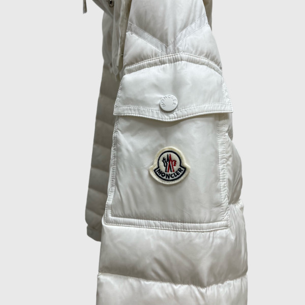 Moncler, Badyf Hooded, Women's Jacket, White