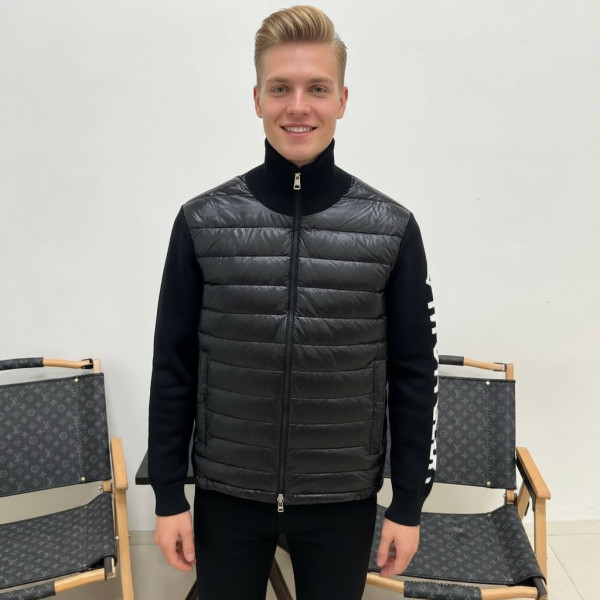 Moncler, Padded Wool, Men's Jacket, Black