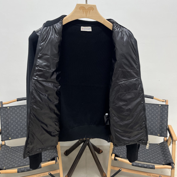 Moncler, Padded Wool, Men's Jacket, Black