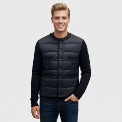 Moncler, Padded Wool, Men's Jacket, Black