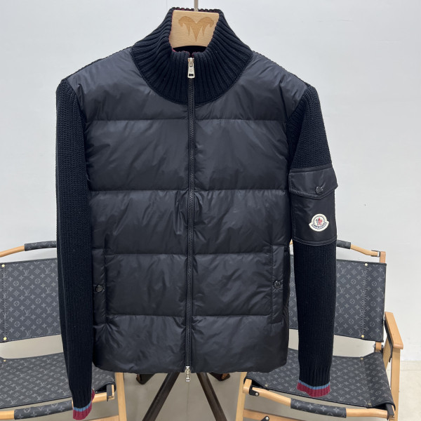 Moncler, Padded Wool, Men's Jacket, Black