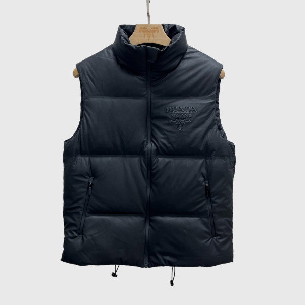 Prada, Re-Nylon, Men's Vest, Black