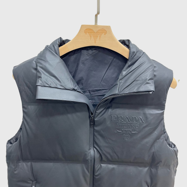 Prada, Re-Nylon, Men's Vest, Black