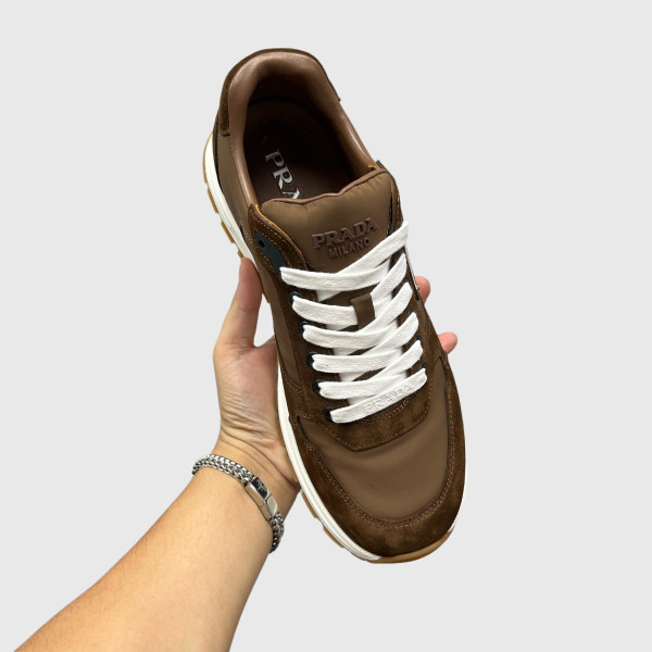Prada, Prax, Men's Sneaker, Brown