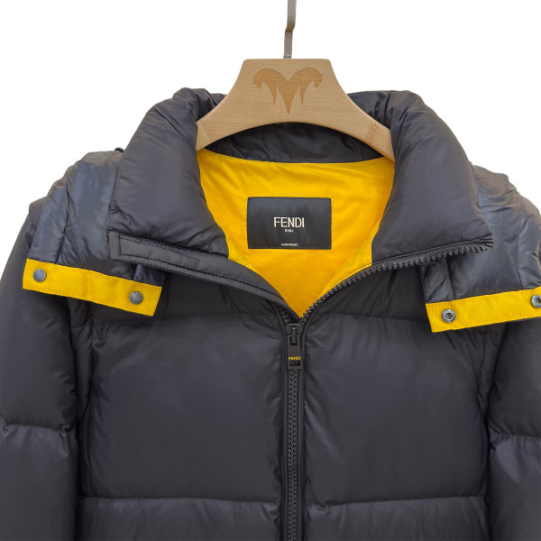 Fendi, Down, Men's Jacket, Black
