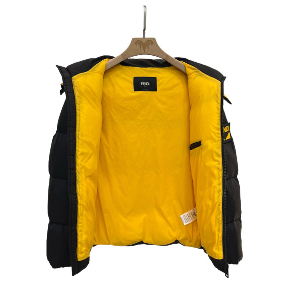 Fendi, Down, Men's Jacket, Black