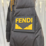 Fendi, Down, Men's Jacket, Black