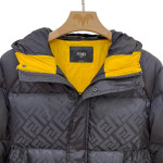 Fendi, Down, Men's Jacket, Black