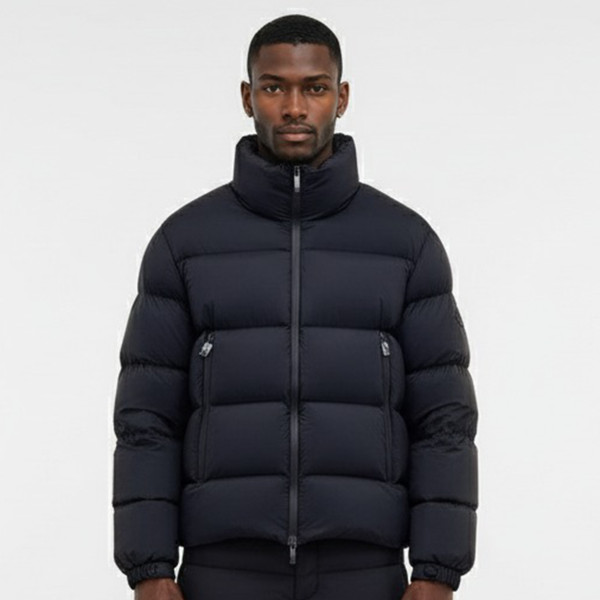Moncler, Tarn Short Dons, Heren Jas, Zwart