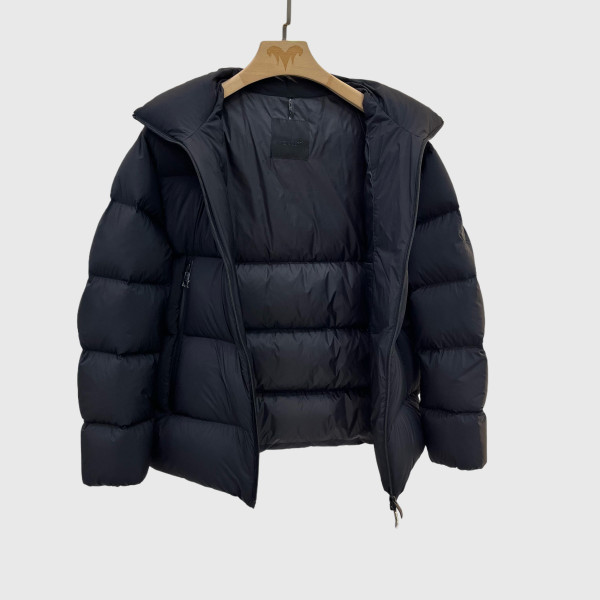 Moncler, Tarn Short Dons, Heren Jas, Zwart