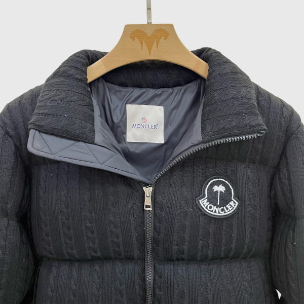 Moncler x Palm Angels, Austru, Men's Jacket, Black
