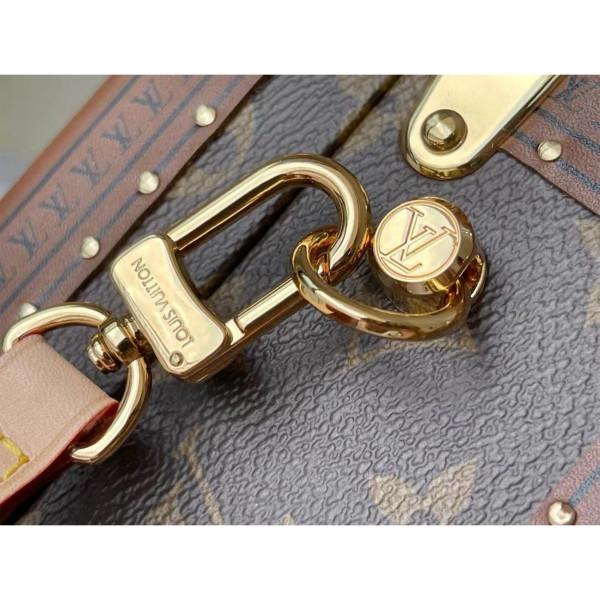Louis Vuitton, Clutch Box, Unisex Bag, Brown Monogram