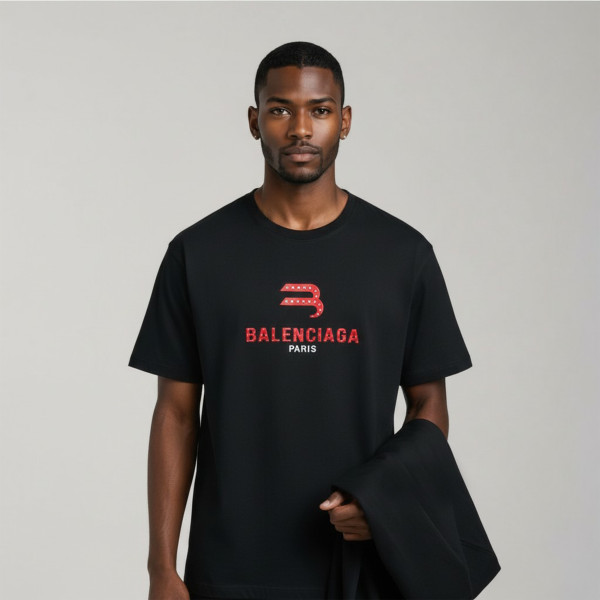 Balenciaga, Men's T-Shirt, Black