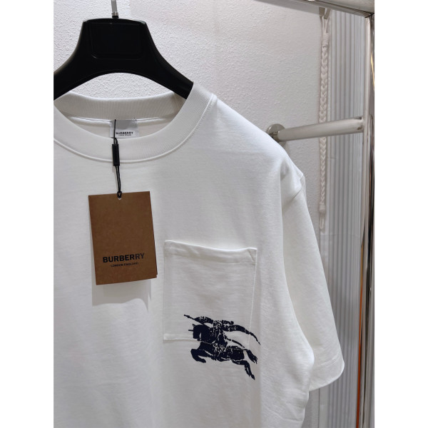 Burberry, Men's T-Shirt, White