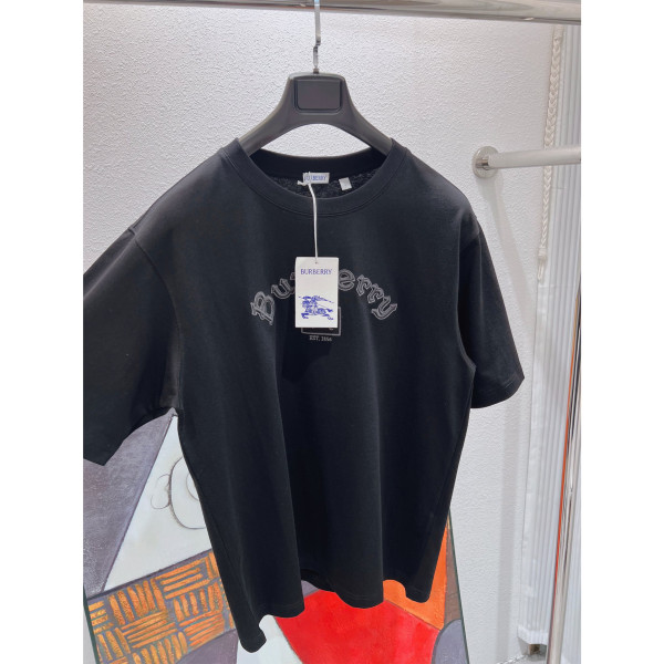 Burberry, Men's T-Shirt, Black