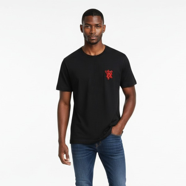 Fendi, Men's T-Shirt, Black