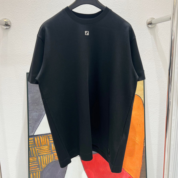Fendi, Men's T-Shirt, Black