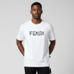 Fendi, Men's T-Shirt, White