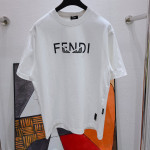 Fendi, Men's T-Shirt, White