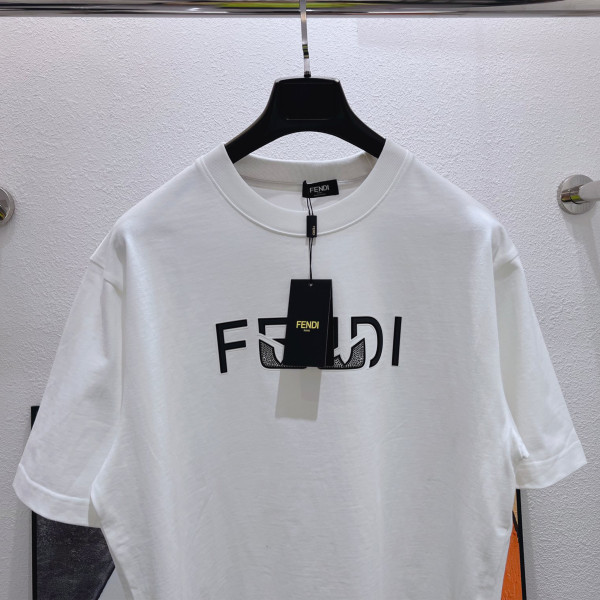 Fendi, Men's T-Shirt, White