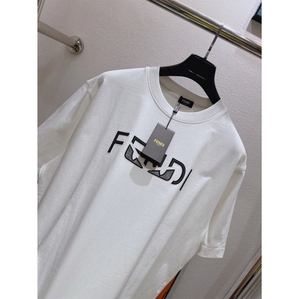 Fendi, Men's T-Shirt, White