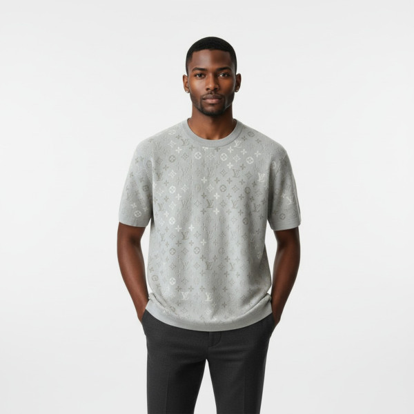 Louis Vuitton, Men's T-Shirt, Grey