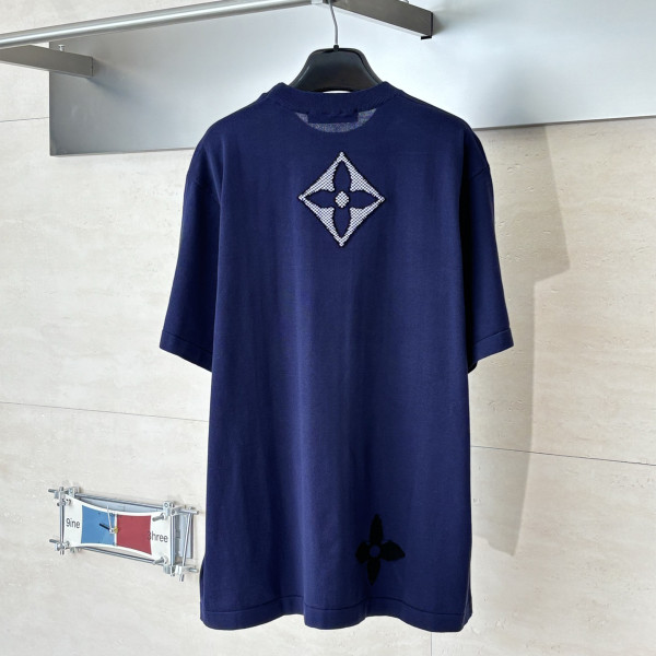 Louis Vuitton, Men's T-Shirt, Navy