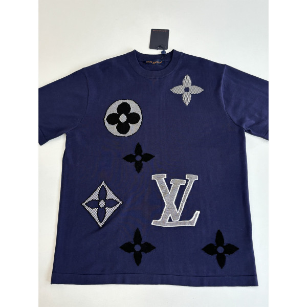 Louis Vuitton, Men's T-Shirt, Navy