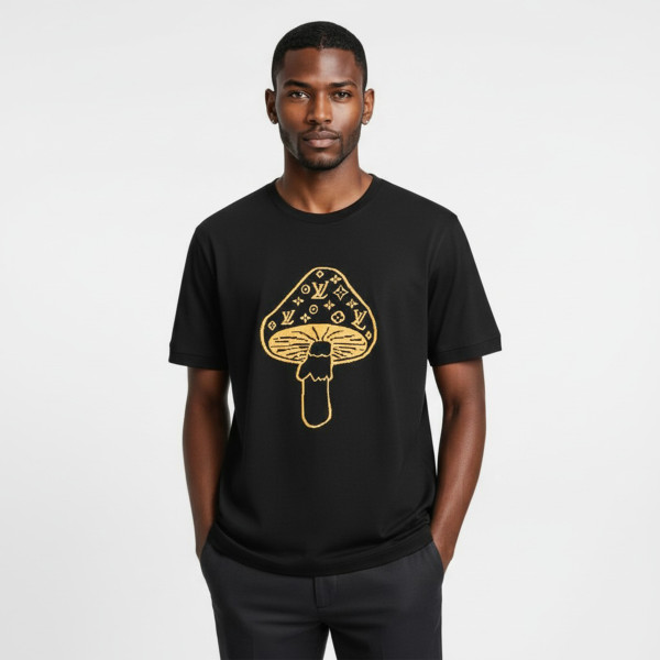 Louis Vuitton, Men's T-Shirt, Black