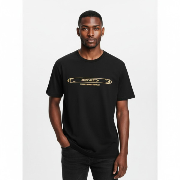 Louis Vuitton, Men's T-Shirt, Black