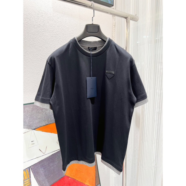 Prada, Men's T-Shirt, Black