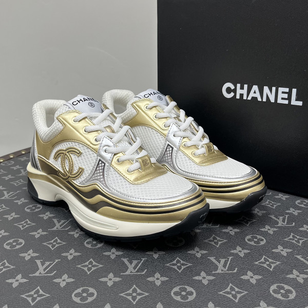 Chanel, Men, Shoes, Gold