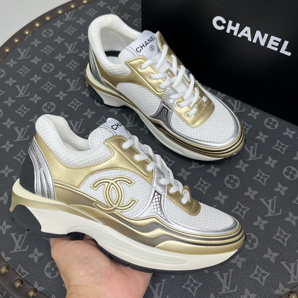 Chanel, Men, Shoes, Gold