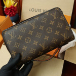Louis Vuitton, Monogram Macassar Zippy, Unisex Wallet, Brown