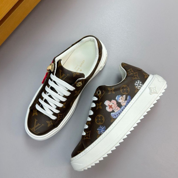 Louis Vuitton, Time Out, Women's Sneaker, Brown
