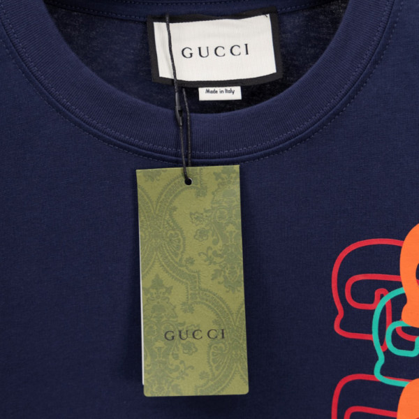 Gucci, Men's T-Shirt, Navy