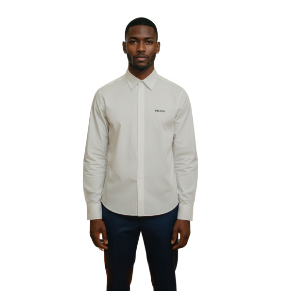 Prada, Men's Shirt, White