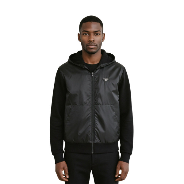 Prada, Men's Hoodie, Black