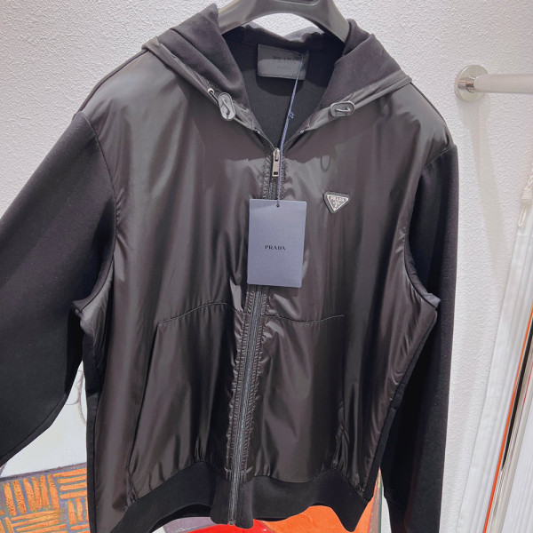 Prada, Men's Hoodie, Black
