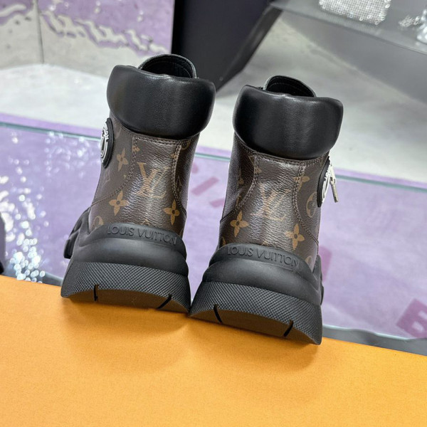 Louis Vuitton, Ruby Flat Ranger, Women's Boot, Brown