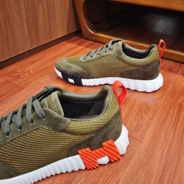 Hermes, Bouncing, Men Sneaker, Khaki