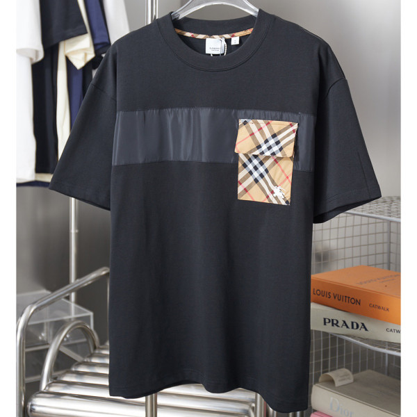 Burberry, Men T-Shirt, Black