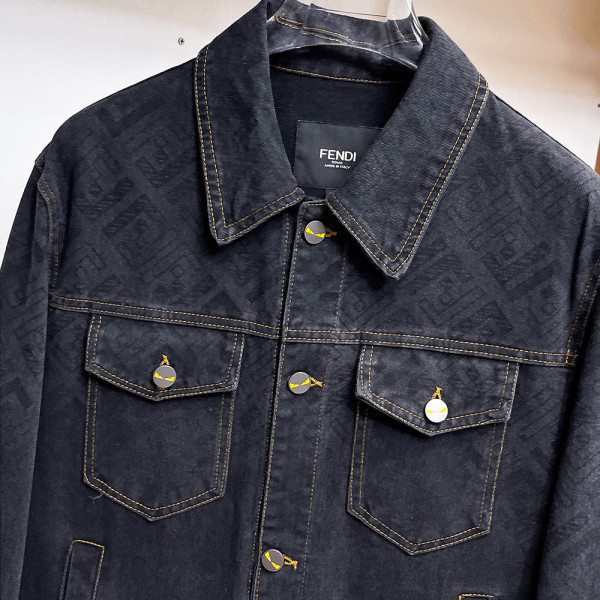 Fendi, Men Jacket, Dark Navy