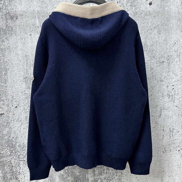 Moncler, Men Hoodie, Navy