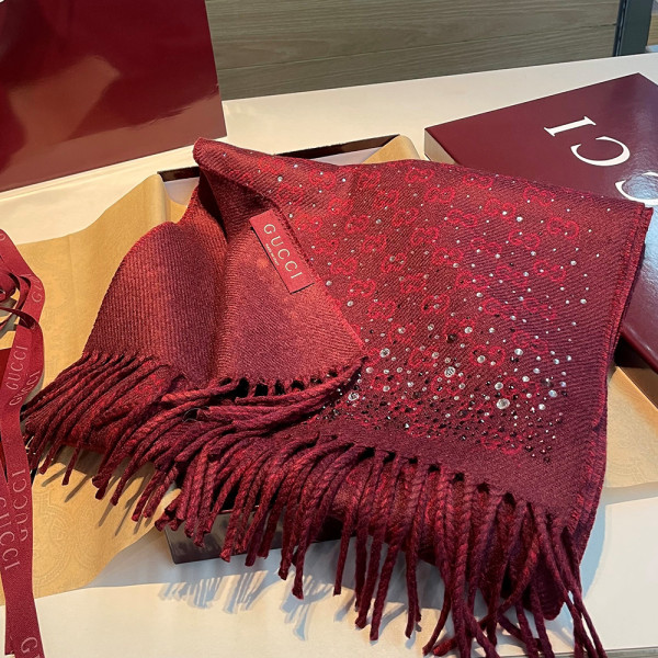 Gucci, Women Scarf, Burgundy