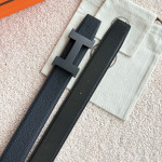 Hermes, Men Belt, Black