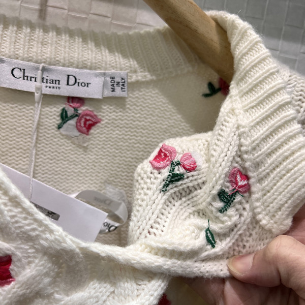 Christian Dior, Women Pullover, Cream