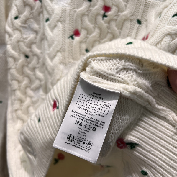 Christian Dior, Women Pullover, Cream