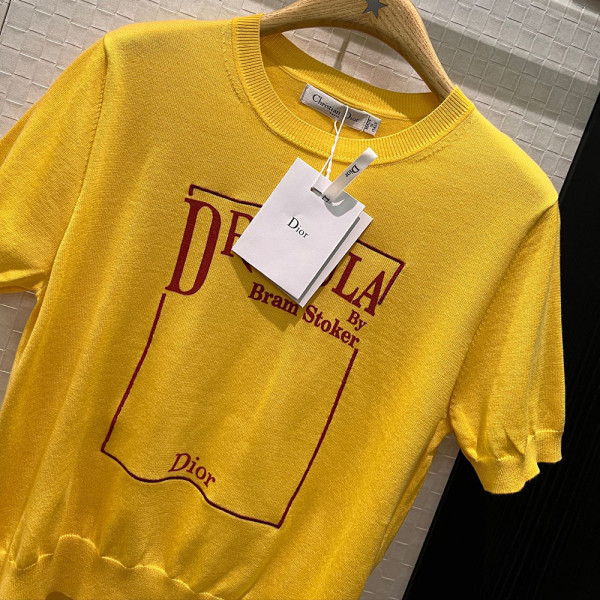 Christian Dior, Women T-Shirt, Yellow