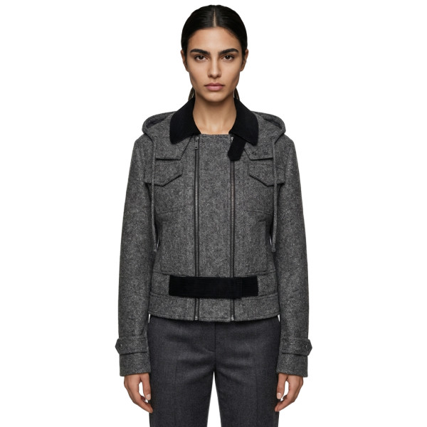 Fendi, Women Jacket, Grey